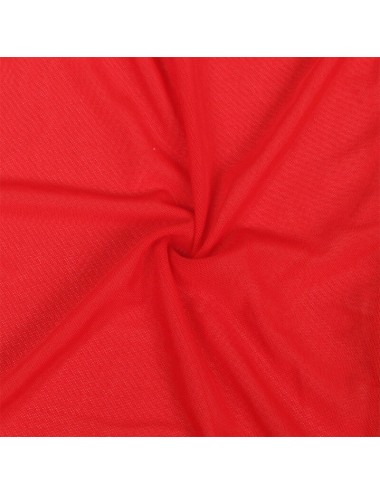 SUBBLIME - VESTAGLIA IN TESSUTO TRASPARENTE CON DETTAGLI IN PIZZO ROSSO L/XL