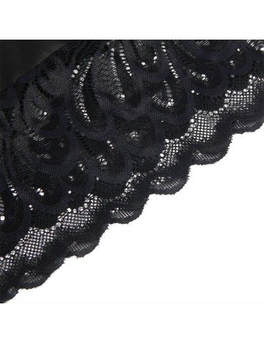SUBBLIME - BABYDOLL CON PETTO STAMPA FLOREALE NERO S/M