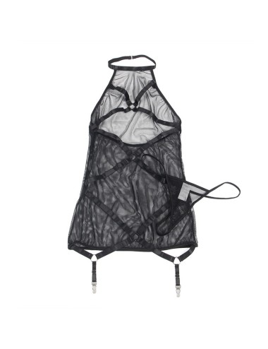 SUBLLIME - ABITO TRASPARENTE CON SCOLLO ALLACQUA NERO S/M
