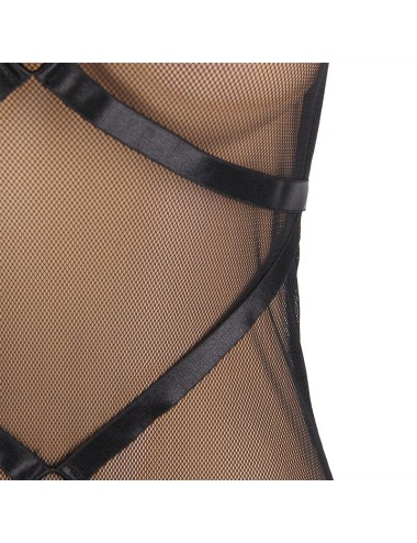 SUBLLIME - ABITO TRASPARENTE CON SCOLLO ALLACQUA NERO S/M