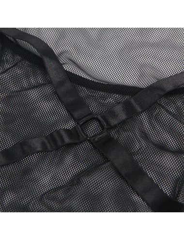 SUBLLIME - ABITO TRASPARENTE CON SCOLLO ALLACQUA NERO S/M