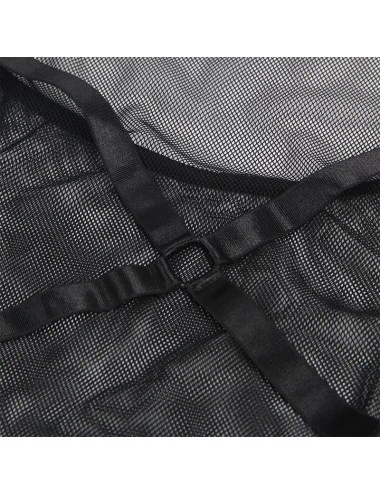 SUBLLIME - ABITO TRASPARENTE CON SCOLLO ALLACQUA NERO L/XL