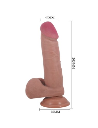PRETTY LOVE - DILDO REALISTICO SLIDING SKIN SERIES CON VENTOSA SCORREVOLE DELLA PELLE FLESH 20,5 CM