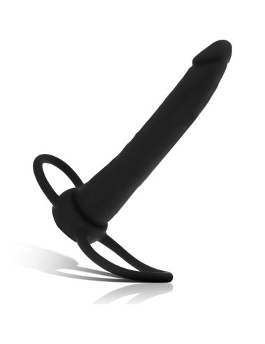 MYTHOLOGY - DILDO ANALE COBI ONYX CON ANELLO PER CAZZO E TESTICOLI 13 CM IN SILICONE