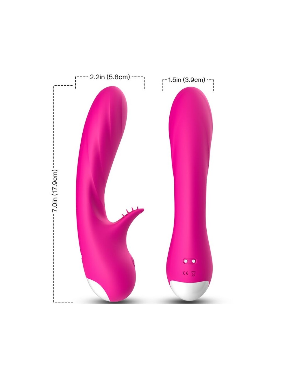 ARMONY - VIBRATORE ROMANCE CON STIMOLATORE FUCSIA