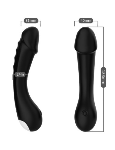 ARMONY - DILDO VIBRATORE G-SPOT IN SILICONE NERO