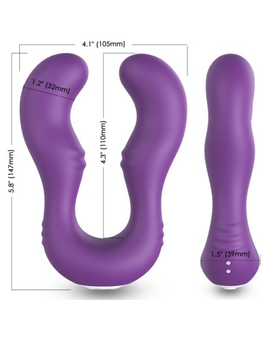 ARMONY - VIBRATORE SERAPH DOPPIO TELECOMANDO VIOLA