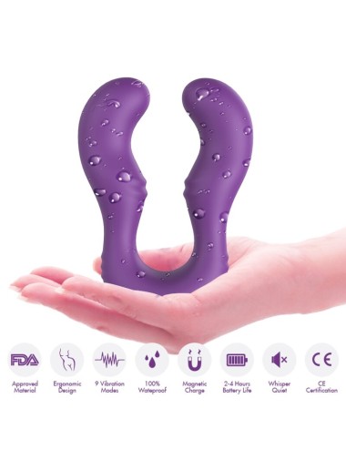 ARMONY - VIBRATORE SERAPH DOPPIO TELECOMANDO VIOLA