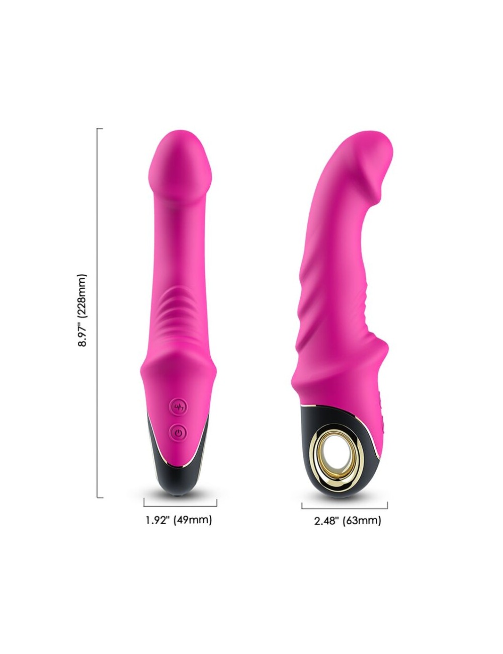 ARMONY - JOYBLADE DILDO VIBRATORE ROTATORE FUCSIA
