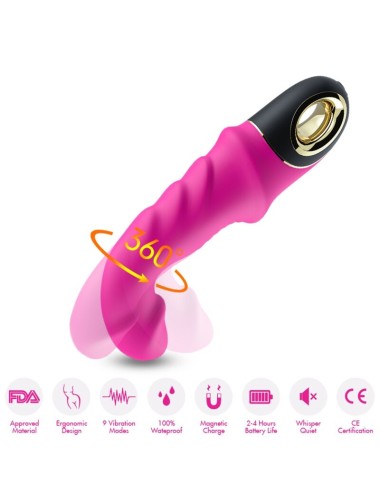 ARMONY - JOYBLADE DILDO VIBRATORE ROTATORE FUCSIA