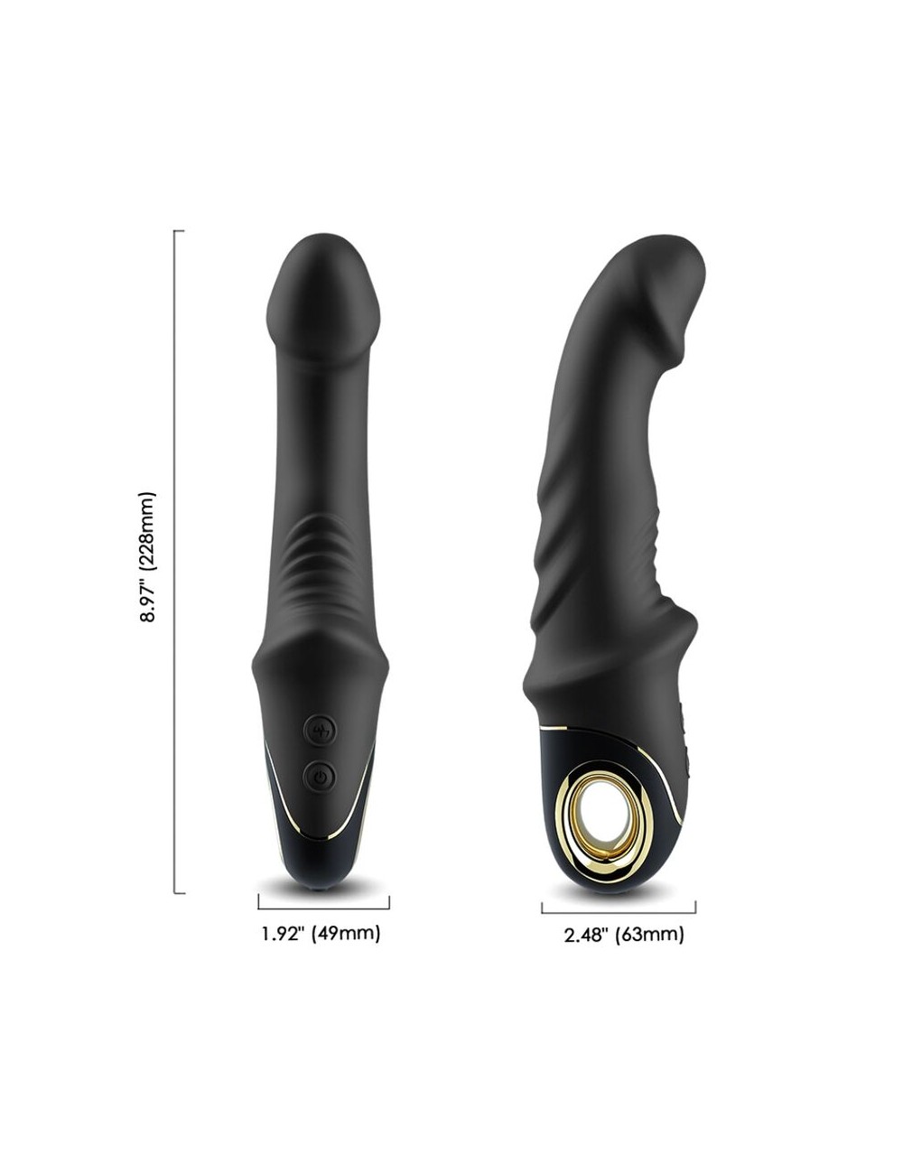 ARMONY - ROTATORE VIBRATORE DILDO JOYBLADE NERO