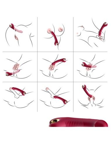 ARMONY - VIBRATORE E ROTATORE PRINCE DILDO ROSSO