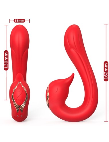 ARMONY - VIBRATORE DELFIN MULTIPOSIZIONE ED EFFETTO CALORE ROSSO