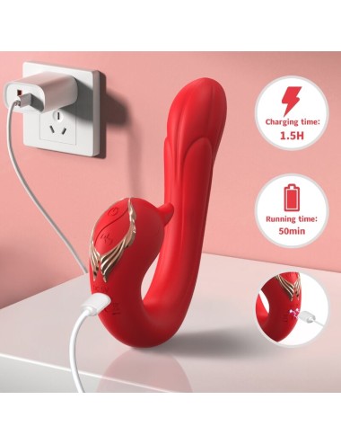 ARMONY - VIBRATORE DELFIN MULTIPOSIZIONE ED EFFETTO CALORE ROSSO