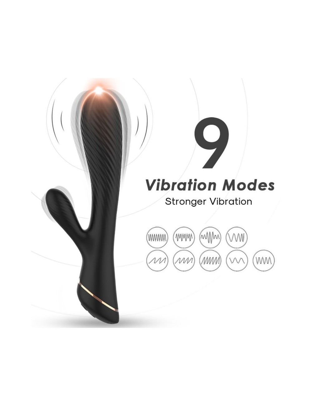 ARMONY - VIBRATORE RABBIT IN SILICONE NERO ARMONY - VIBRATORE RABBIT IN SILICONE NERO