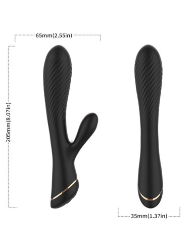 ARMONY - VIBRATORE RABBIT IN SILICONE NERO