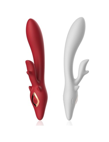ARMONY - VIBRATORE ELK RABBIT CURVO ROSSO