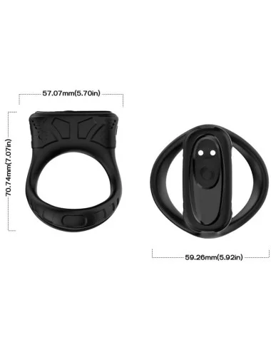 ARMONY - ANELLO VIBRATORE E MULTIPOSIZIONE NERO
