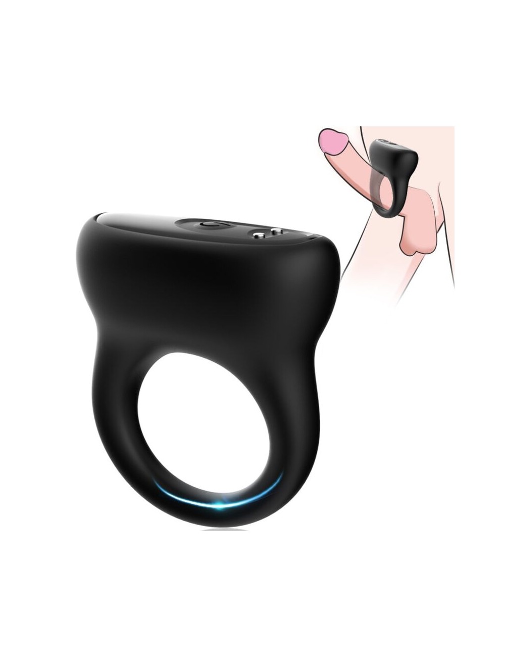 ARMONY - ANELLO VIBRATORE NERO ARMONY - ANELLO VIBRATORE NERO