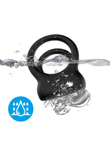 ARMONY - VIBRATORE DOPPIO ANELLO NERO
