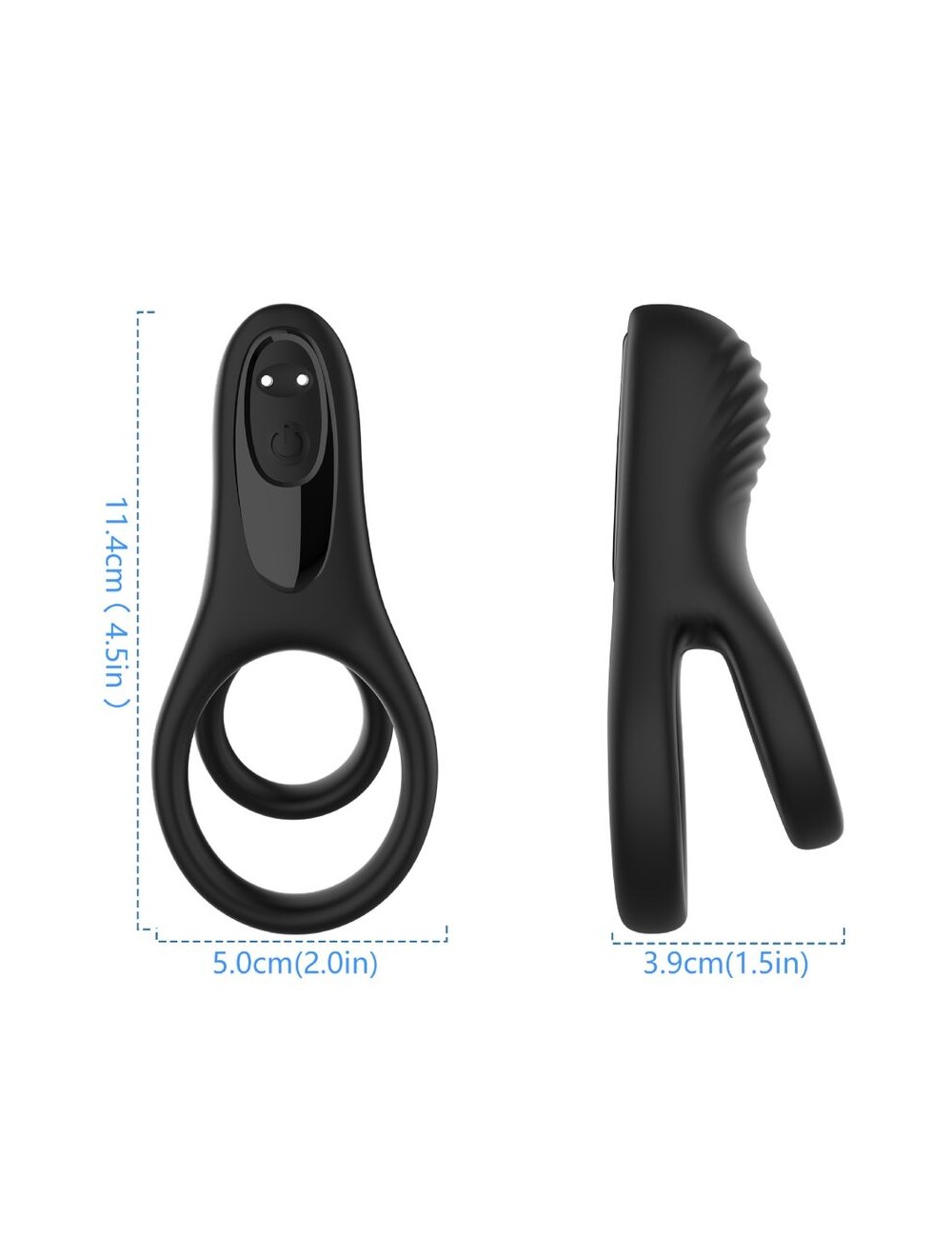 ARMONY - VIBRATORE DOPPIO ANELLO NERO ARMONY - VIBRATORE DOPPIO ANELLO NERO