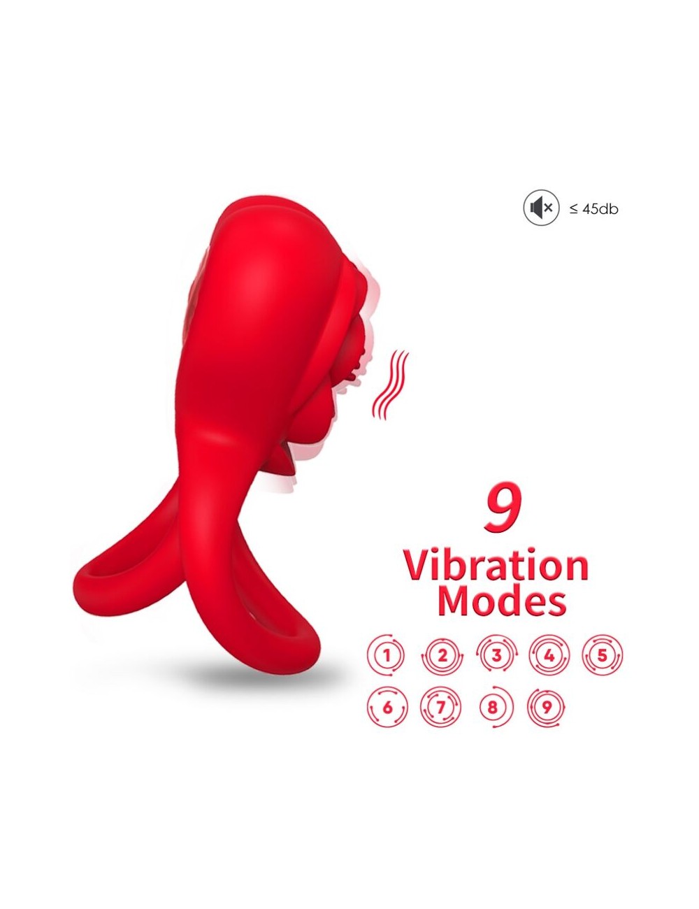 ARMONY - ANELLO VIBRATORE CUORE ROSSO ARMONY - ANELLO VIBRATORE CUORE ROSSO