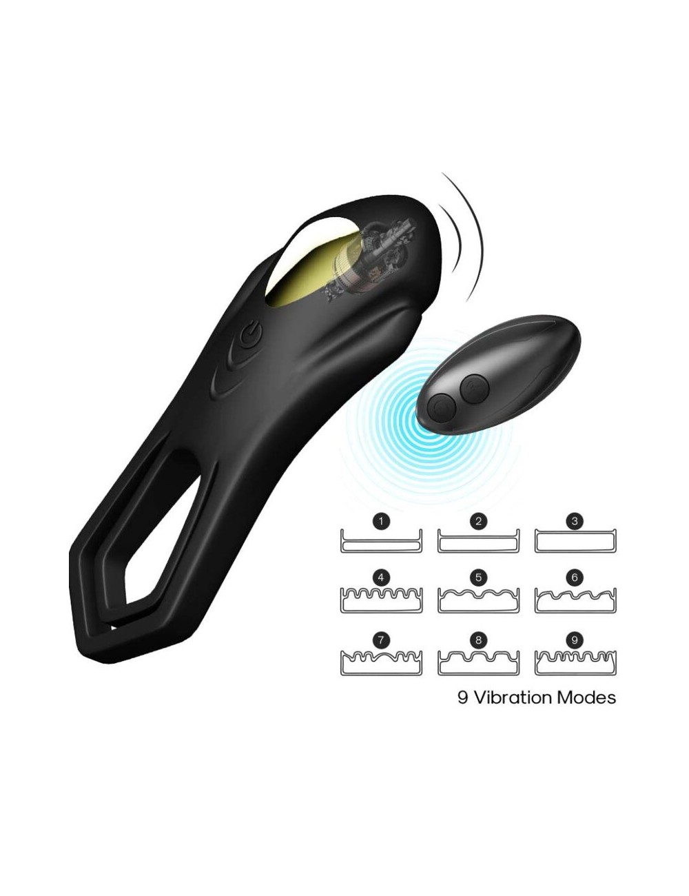ARMONY - TELECOMANDO VIBRATORE ROADSTER DOPPIO ANELLO NERO