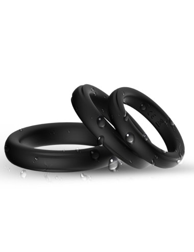 ARMONY - ANELLO TRIPLO IN SILICONE NERO