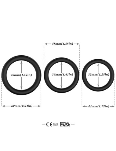ARMONY - ANELLO TRIPLO IN SILICONE LUMINOSO