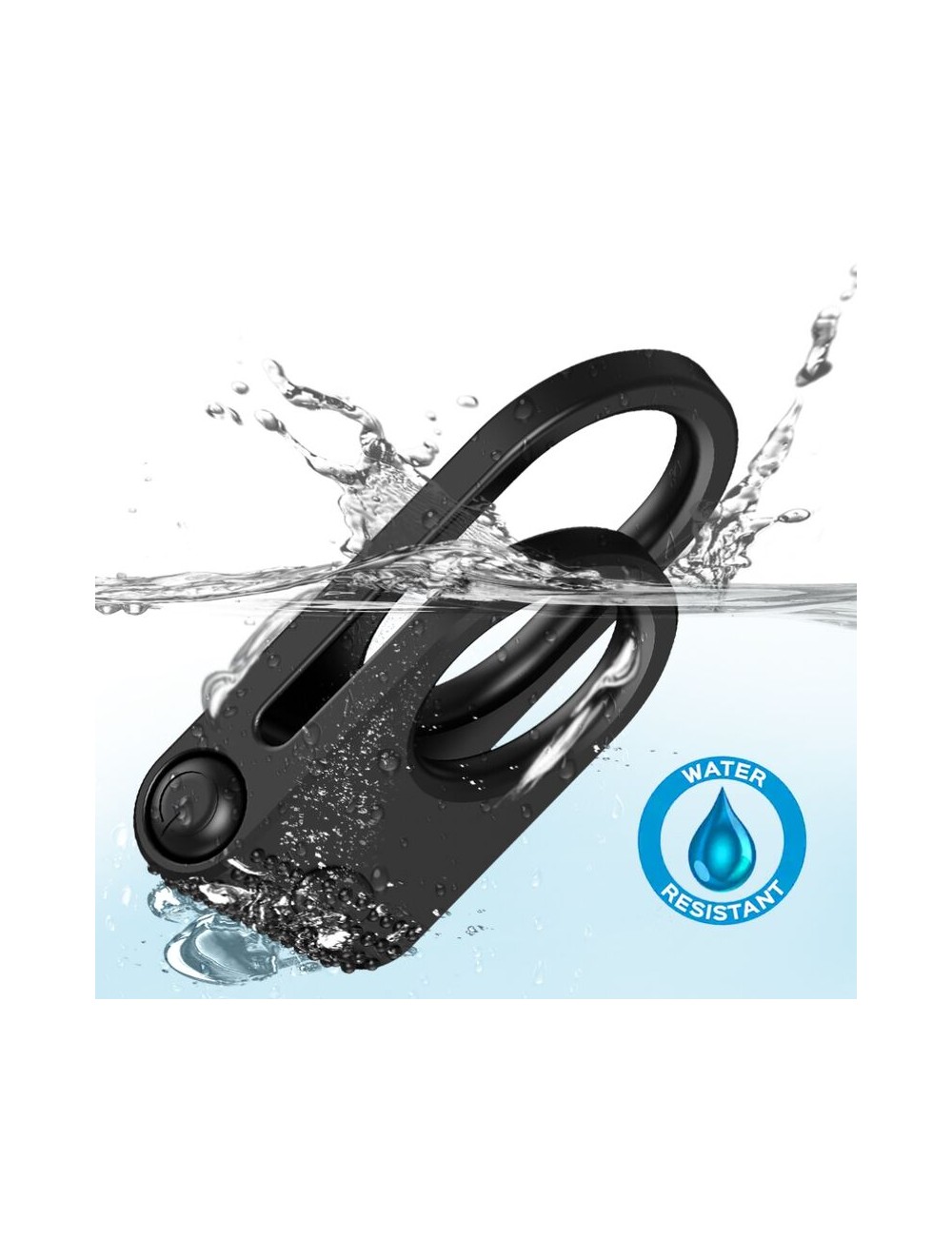 ARMONY - TWINS DOPPIO ANELLO VIBRATORE PER COPPIA NERO