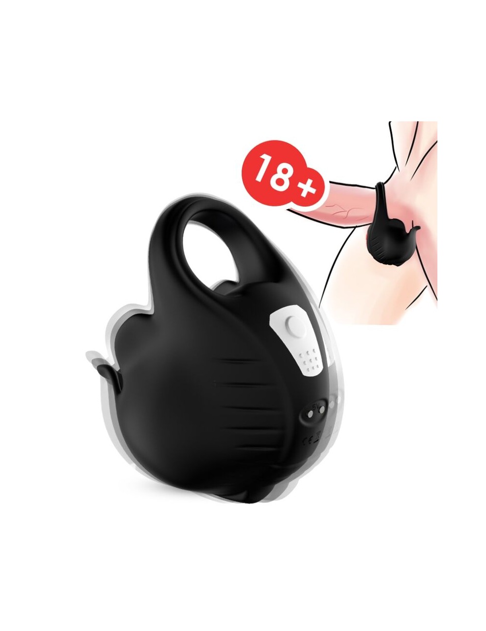 ARMONY - ANELLO VIBRATORE A COPPE NERO ARMONY - ANELLO VIBRATORE A COPPE NERO