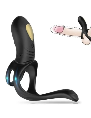 ARMONY - JOY JUMPER ANELLO VIBRATORE PER COPPIA E PLUG ANALE TELECOMANDO NERO