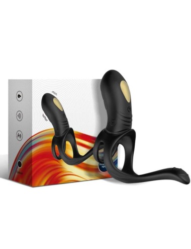 ARMONY - JOY JUMPER ANELLO VIBRATORE PER COPPIA E PLUG ANALE TELECOMANDO NERO
