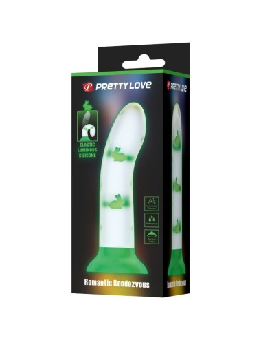 PRETTY LOVE - DILDO MAGICO NIGHTFALL SENZA VIBRAZIONI VERDE LUMINOSO