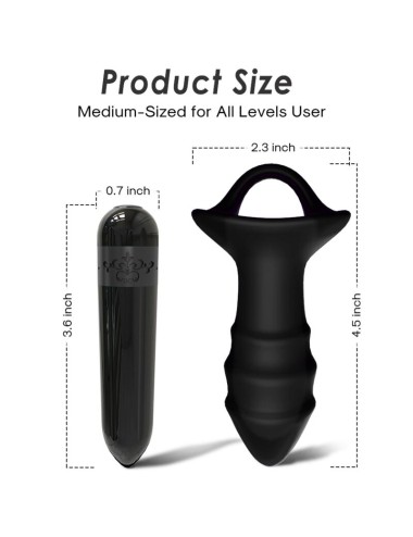 ARMONY - VIBRATORE A DITA KYLIN E TELECOMANDO CON PRESA ANALE NERO