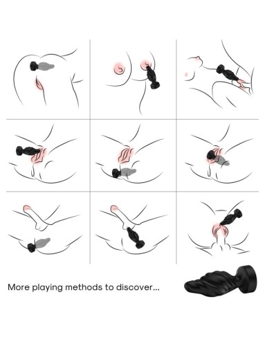 ARMONY - VIBRATORE E PLUG ANALE TELECOMANDO NERO
