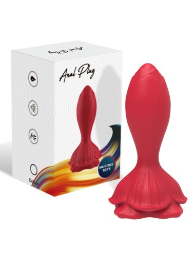ARMONY - VIBRATORE ROSA E TELECOMANDO PICCOLO PLUG ANALE ROSSO