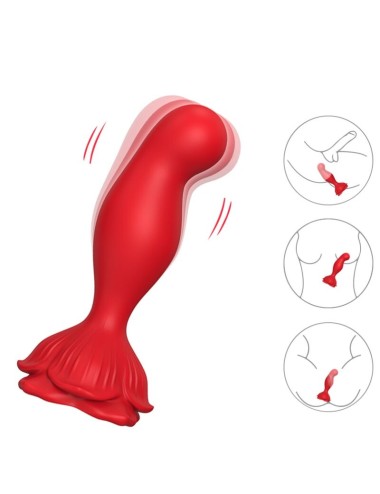 ARMONY - VIBRATORE ROSA E TELECOMANDO PLUG ANALE ROSSO