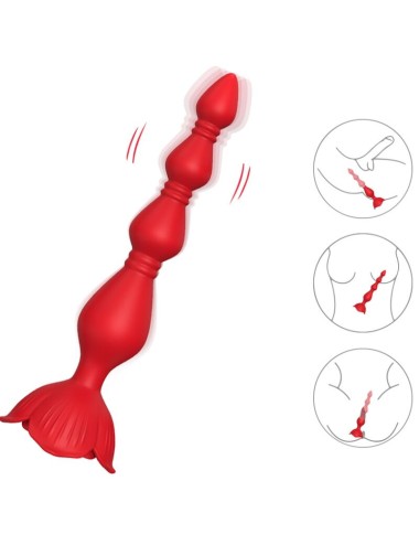 ARMONY - PAGODA VIBRATORE ROSA E PLUG ANALE ROSSO