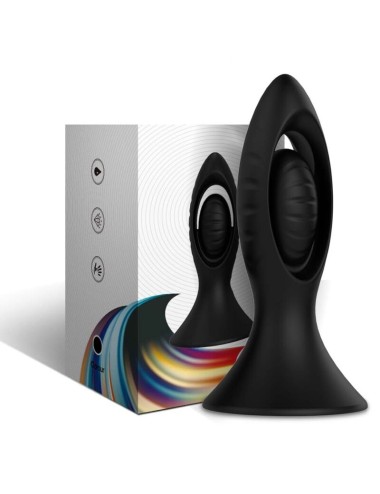 ARMONY - VIBRATORE E PLUG ANALE IN SILICONE NERO