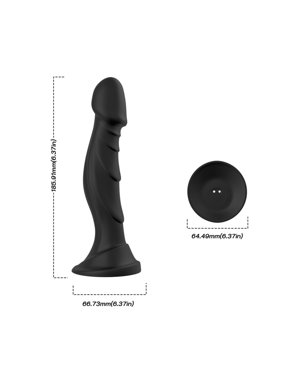 ARMONY - VIBRATORE DILDO E TELECOMANDO PLUG ANALE NERO