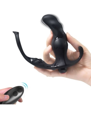 ARMONY - VIBRATORE ANALE PROSTATA KNIGHT E TELECOMANDO ANELLO NERO