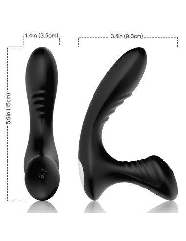 ARMONY - VIBRATORE STORM PROSTATA ANALE E TELECOMANDO PLUG NERO