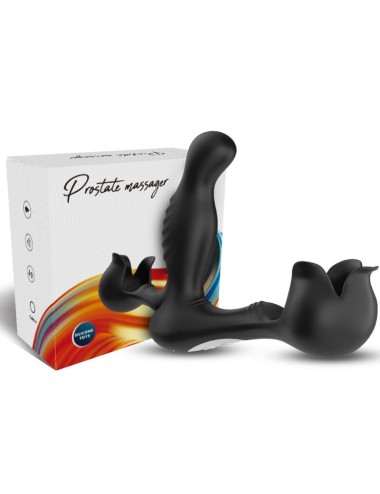 ARMONY - VIBRATORE SURROUND ANALE E STIMOLATORE TESTICOLO TELECOMANDO NERO