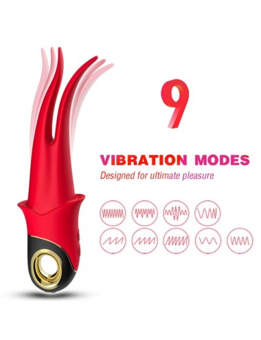 ARMONY - VIBRATORE OMBRA DOPPIA TESTA ROSSO