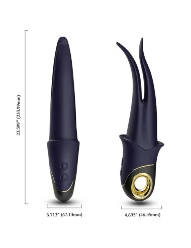 ARMONY - VIBRATORE OMBRA DOPPIA TESTA TEASING BLU