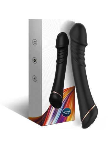 ARMONY - VIBRATORE DILDO IN SILICONE NERO