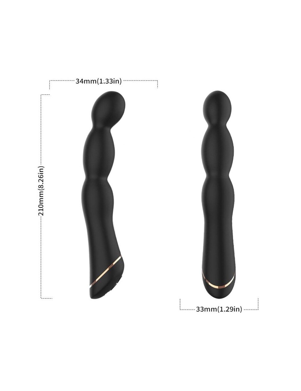 ARMONY - VIBRATORE BAMBU REGOLABILE NERO