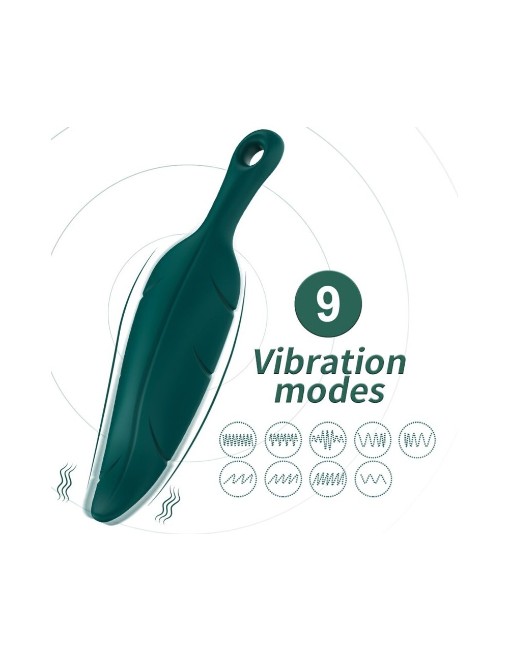 ARMONY - STIMOLATORE E VIBRATORE VERDE FOGLIA