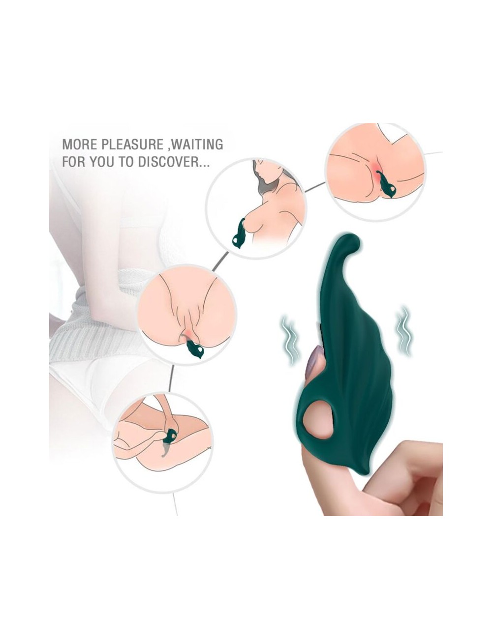 ARMONY - STIMOLATORE E VIBRATORE PER DITA VERDE